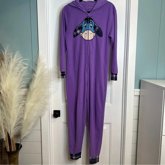 Disney Eeyore Onesie Costume Union Suit Pajamas. Size Medium. - Picture 3 of 13